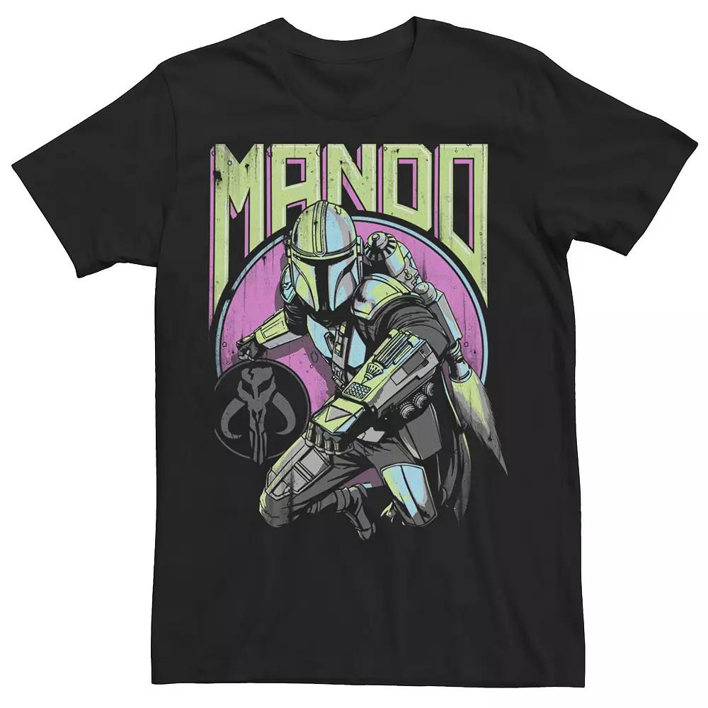 Men's Star Wars: The Mandalorian Mando New Wave and Icon Tee,  Product Image