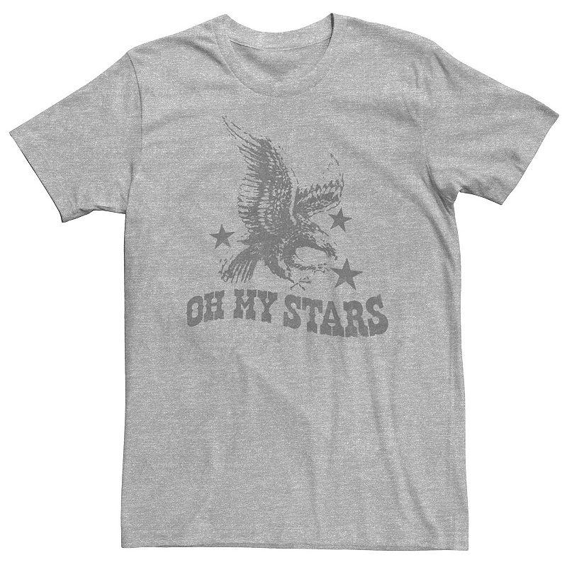 Big & Tall Americana "Oh My Stars" Eagle Tee, Men's, Size: XXL Tall, Athletic Grey Product Image
