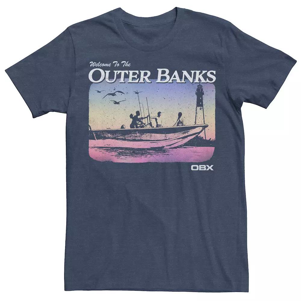 Men's Outer Banks Gradient Boat Graphic Tee,  Product Image