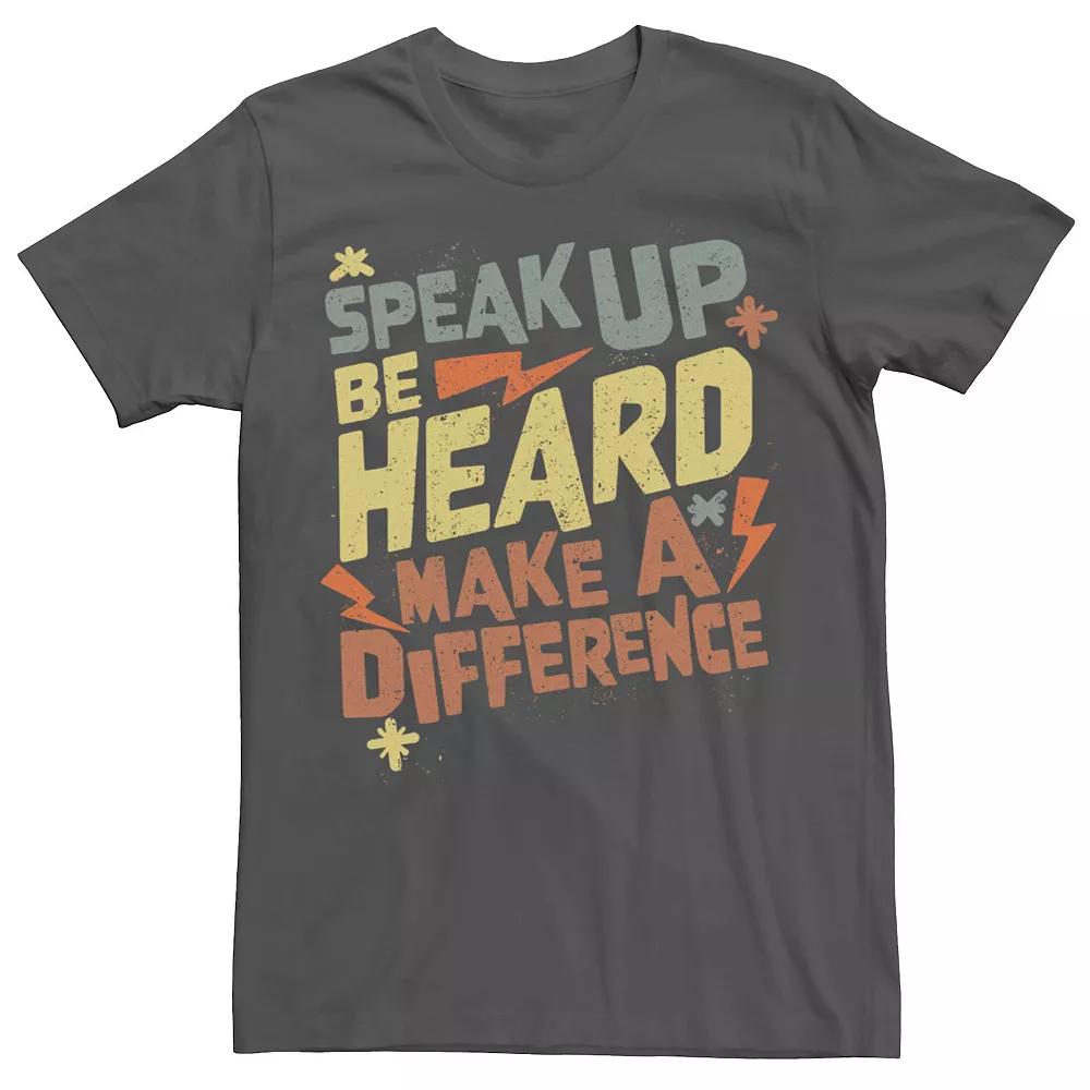Men's Make A Difference Text Tee,  Product Image