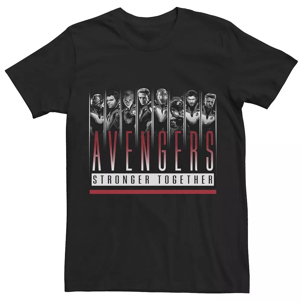 Mens Marvel Avengers Endgame Stronger Together Team Group Shot Tee Product Image