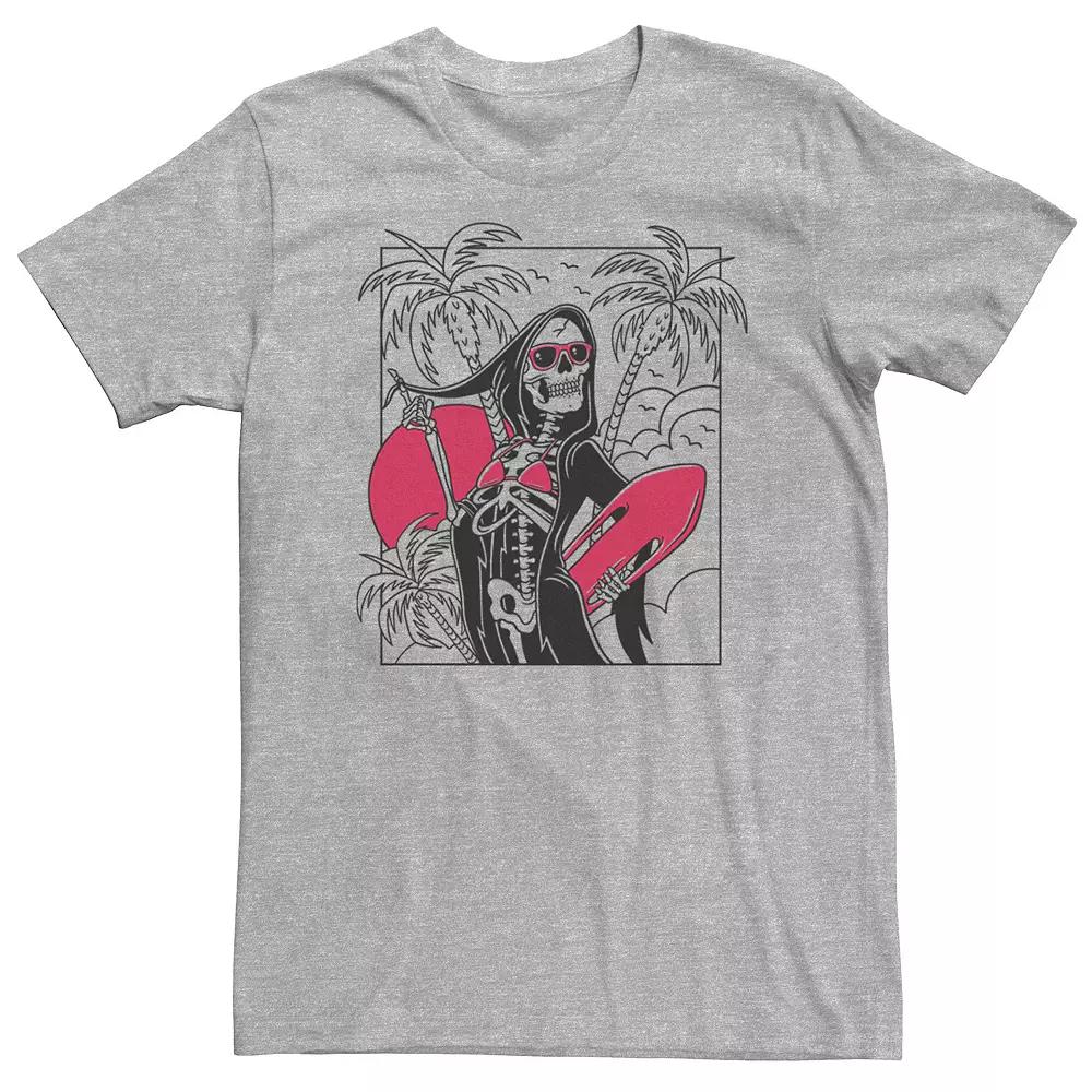 Big & Tall Surfing Grim Reaper Portrait Tee, Men's,  Product Image