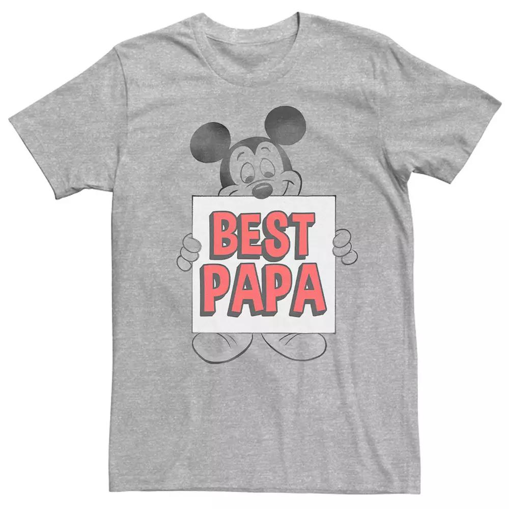 Disney's Mickey Mouse Men's Traditional Mickey Best Papa Graphic Tee,  Product Image