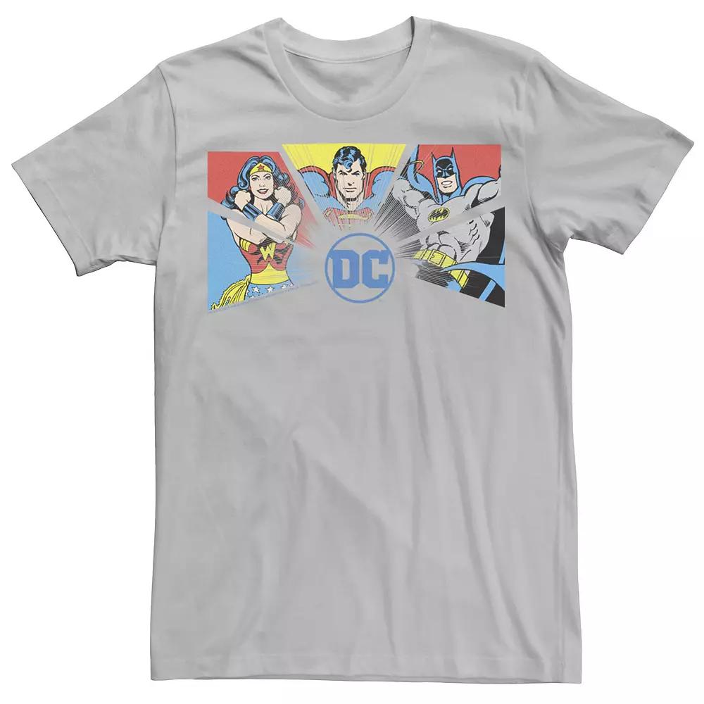 Men's Justice League The Big Three DC Logo Tee,  Product Image