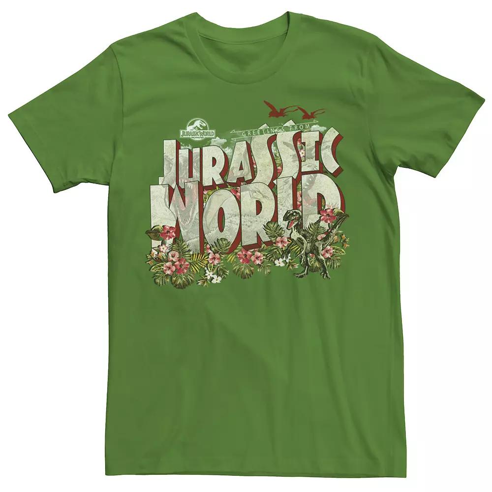 Men's Jurassic World Tropical Raptor Postcard Tee,  Product Image