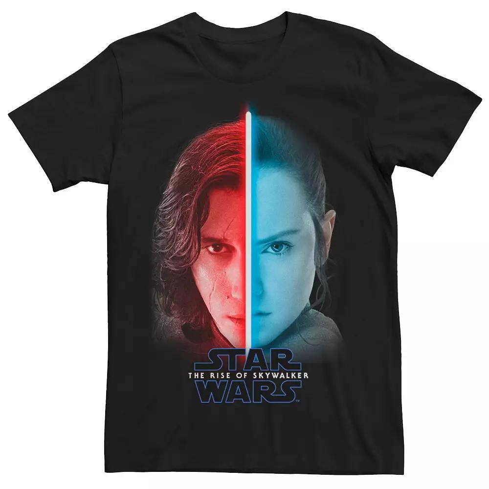 Men's Star Wars: The Rise Of Skywalker Rey & Kylo Ren Split Tee,  Product Image