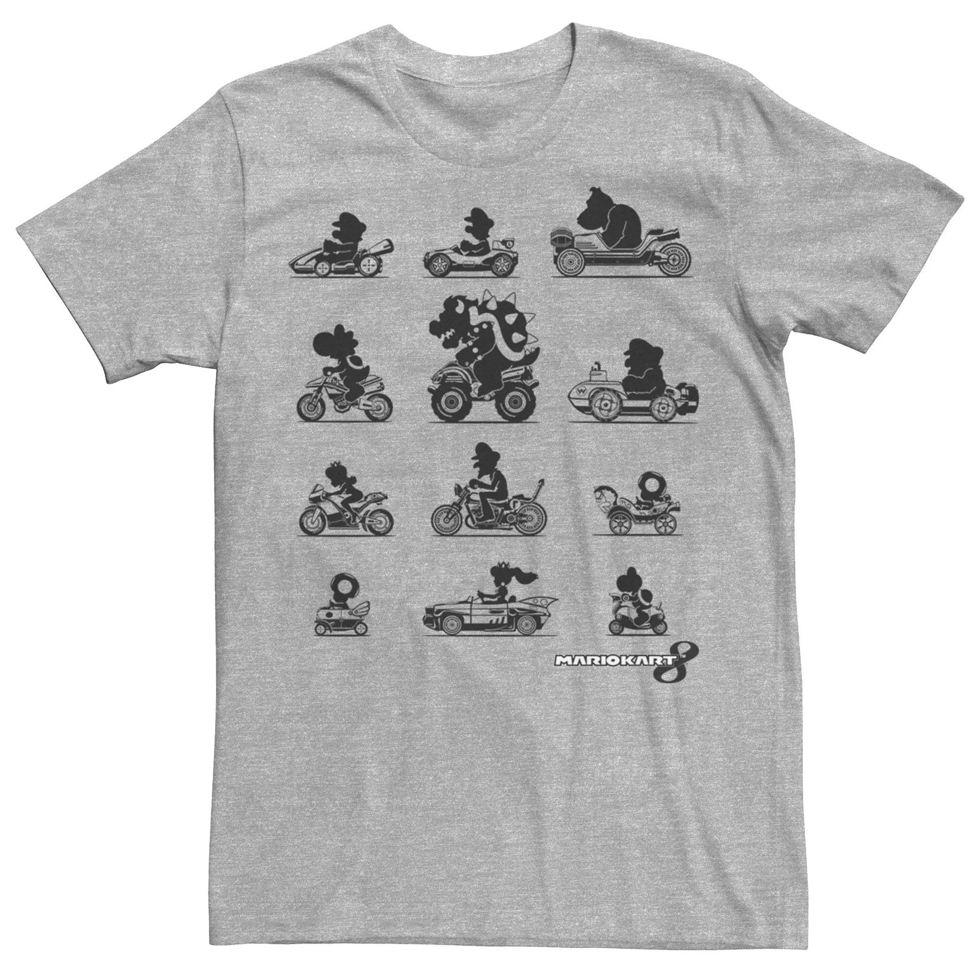 Men's Nintendo Super Mario Kart Tee, Size: XXL, Athletic Grey Product Image