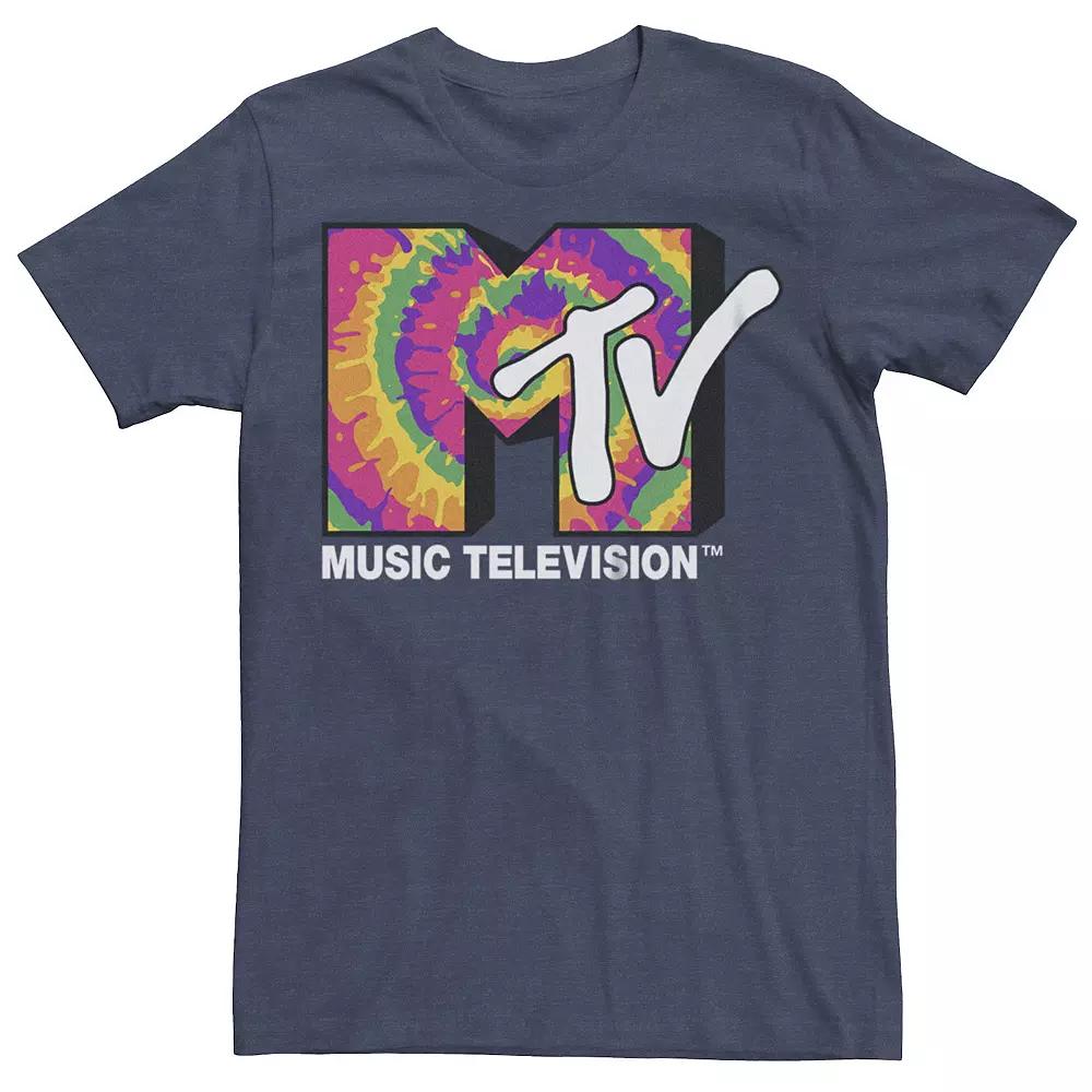 Men's MTV Bright Tie Dye Print Logo Graphic Tee,  Product Image