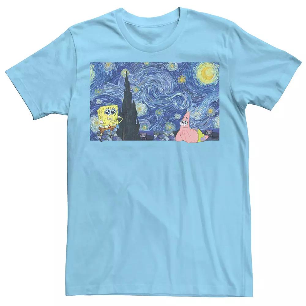 Men's SpongeBob SquarePants Starry Night Tee,  Product Image