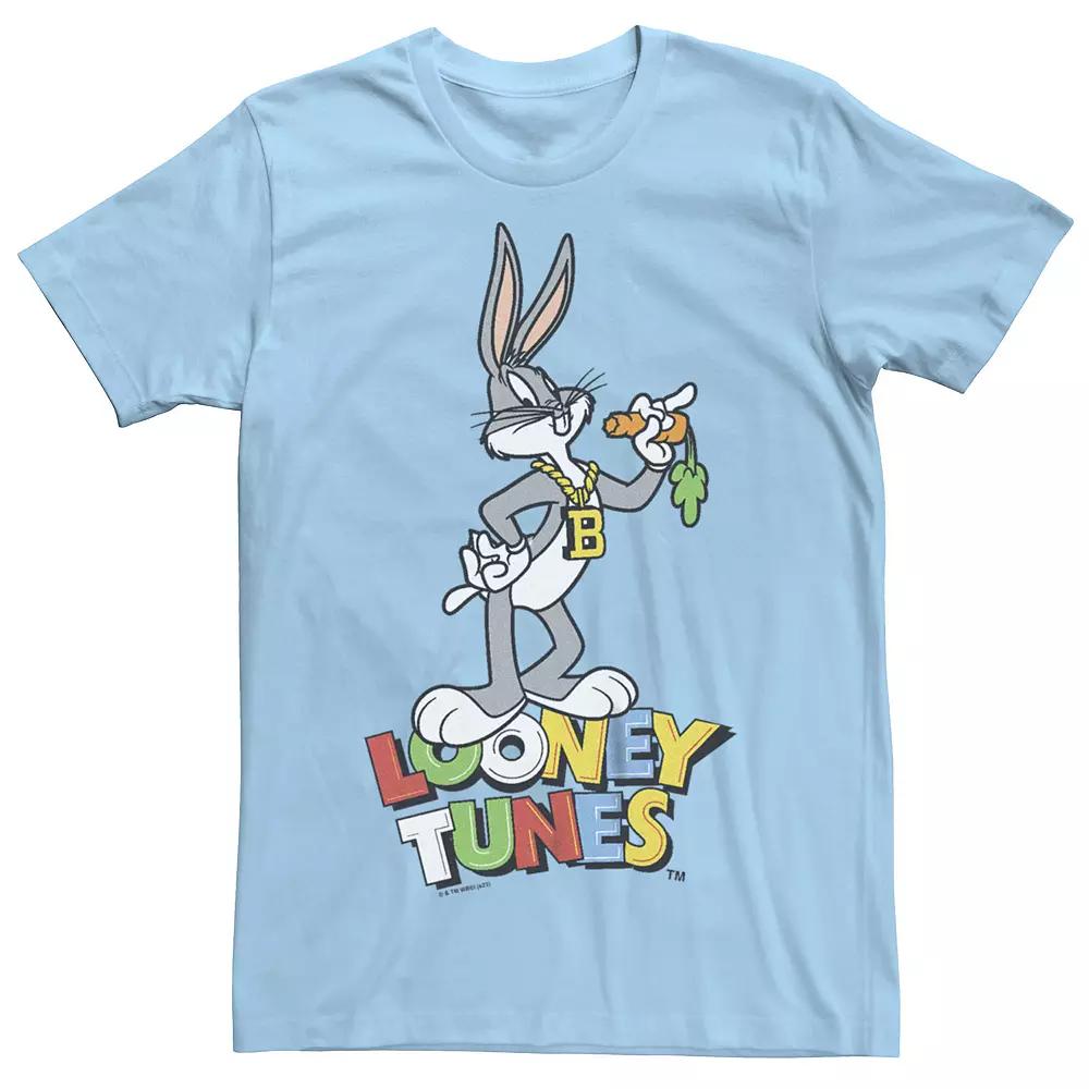 Men's Looney Tunes Bugs Bunny Graphic Tee, Size: Medium, Light Blue Product Image