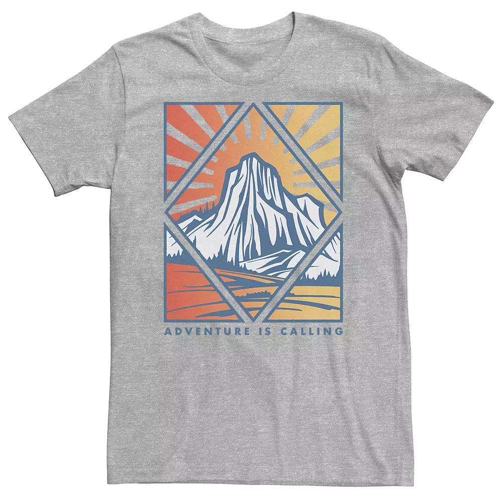 Big & Tall "Adventure Is Calling" Mountain Sunrise Tee, Men's,  Product Image