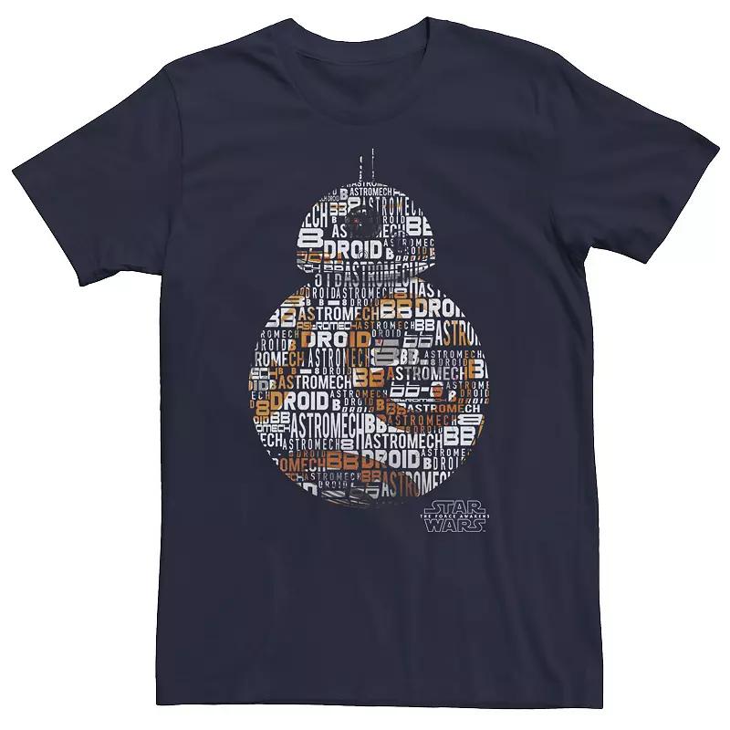 Big & Tall Star Wars BB8 Words Tee, Men's,  Product Image