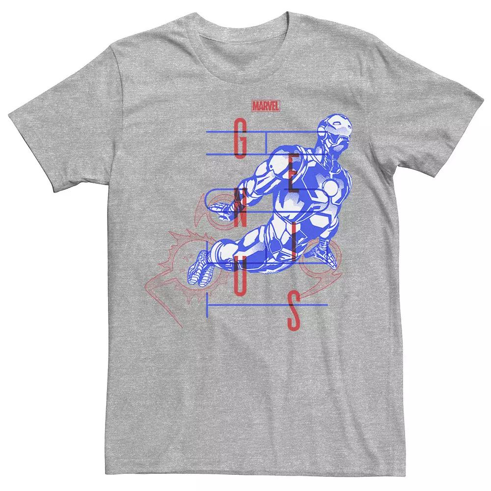 Men's Marvel Iron Man Genius Sketch Bold Poster Graphic Tee,  Product Image