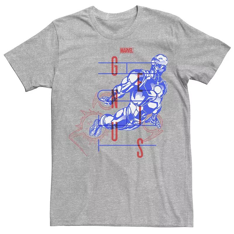 Men's Marvel Iron Man Genius Sketch Bold Poster Graphic Tee,  Product Image