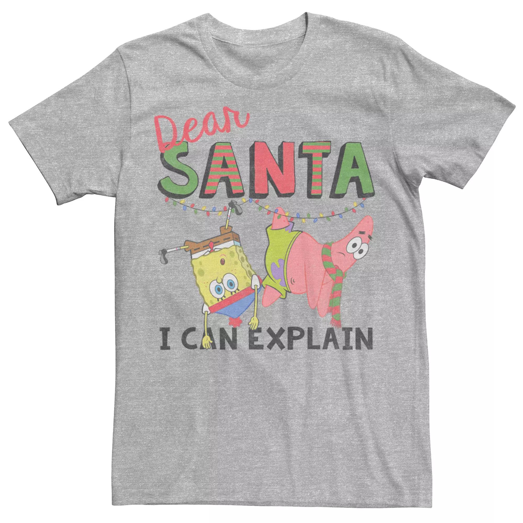 Men's SpongeBob SquarePants Santa I Can Explain Tee,  Product Image