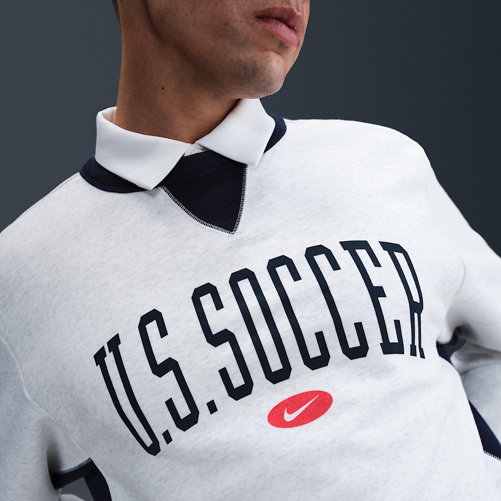 USMNT Standard Issue Nike Mens Dri-FIT Soccer Crew-Neck Sweatshirt | HM9207-051 Product Image