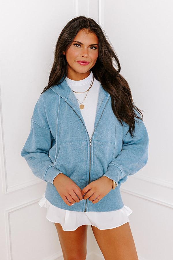 Along The Path Sweater In Blue Product Image