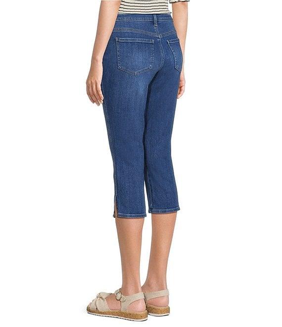 NYDJ Petite Size Chloe Capri Side Slit Jeans Product Image