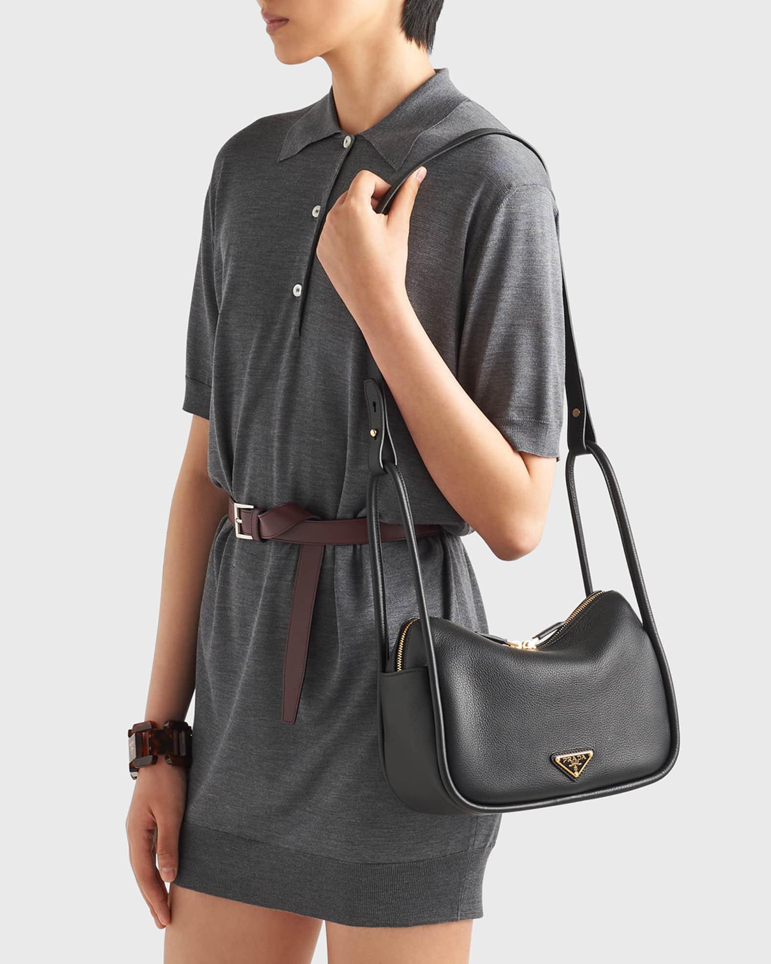 Flou Zip Leather Top-Handle Bag Product Image