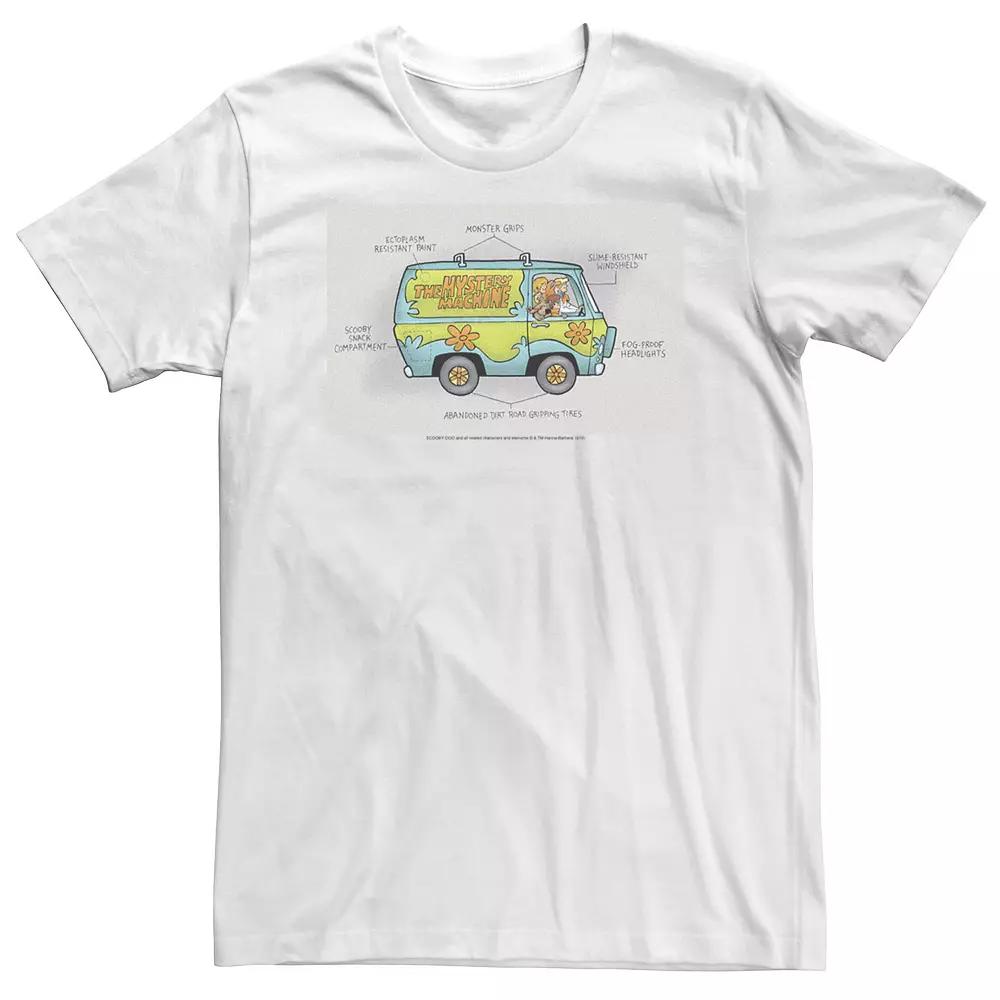 Big & Tall Scooby-Doo Mystery Machine Schematic Tee, Men's,  Product Image