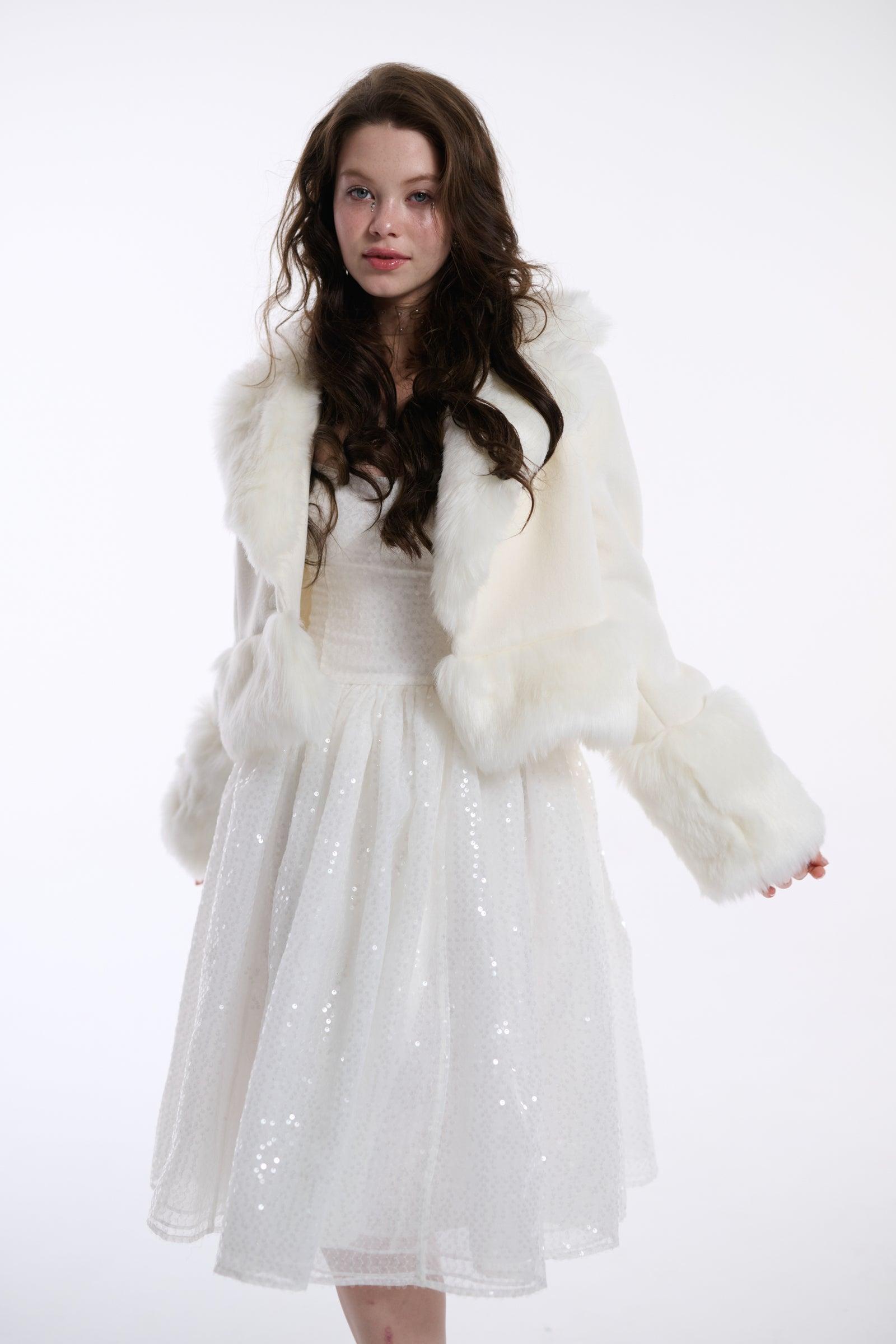 The Ivory Cropped Groupie Jacket Product Image