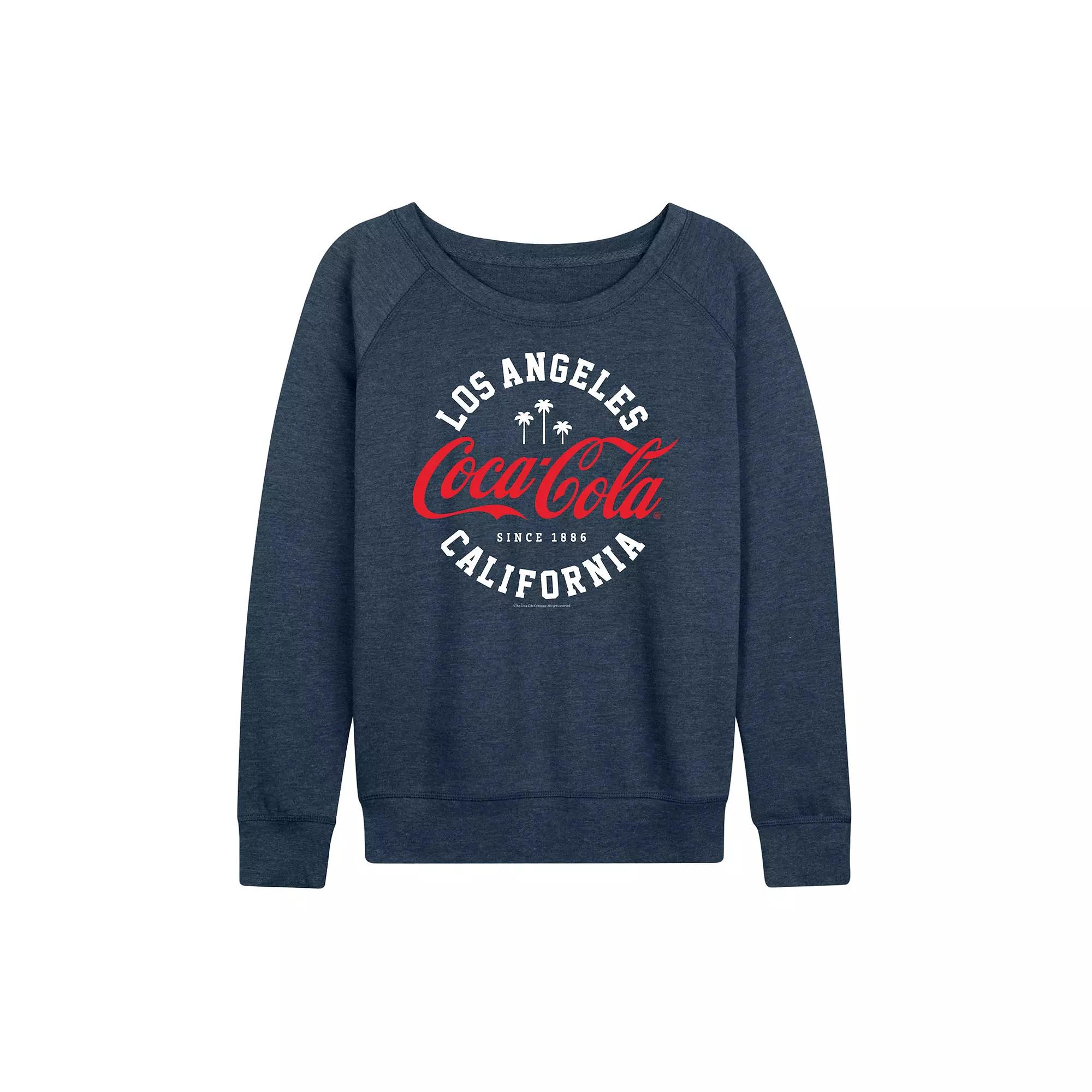 Women's Coca-Cola Los Angeles French Terry Long Sleeve Tee, Girl's,  Product Image