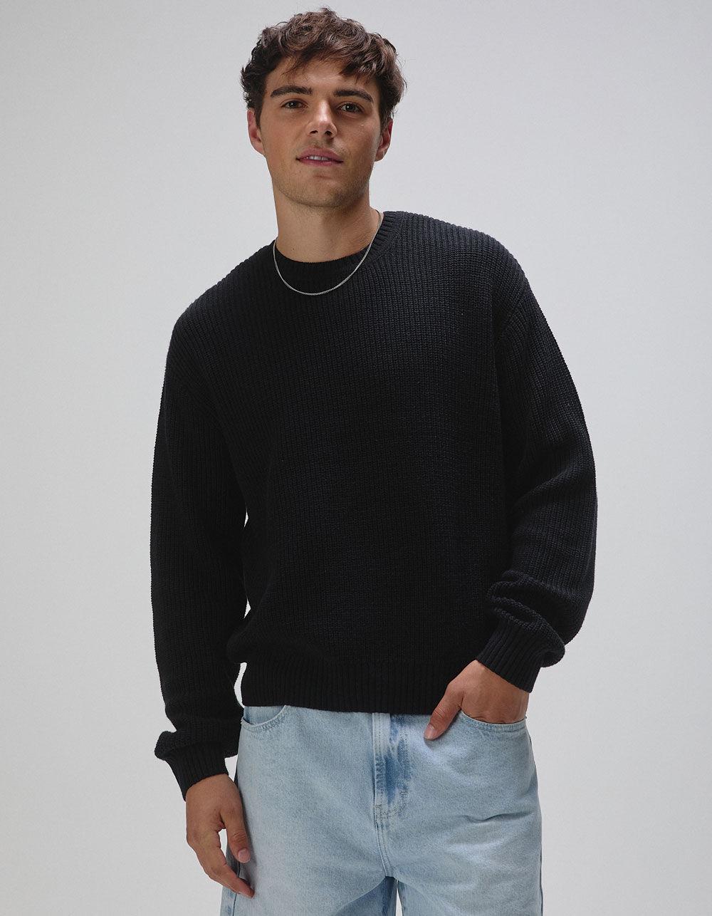 RSQ Mens Crewneck Sweater - BLACK Product Image