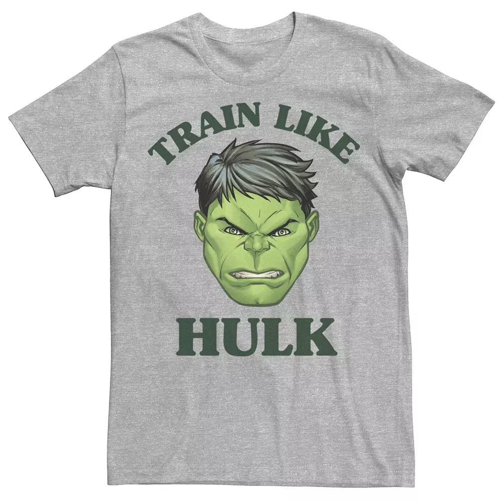 Men's Marvel Train Like Hulk Head Shot Graphic Tee,  Product Image