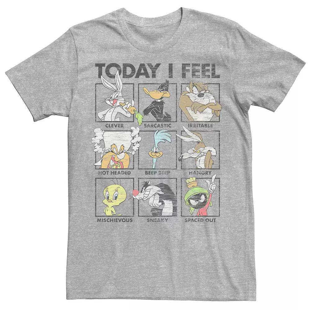 Men's Looney Tunes Looney Moods Retro Boxed Up Group Shot Tee,  Product Image