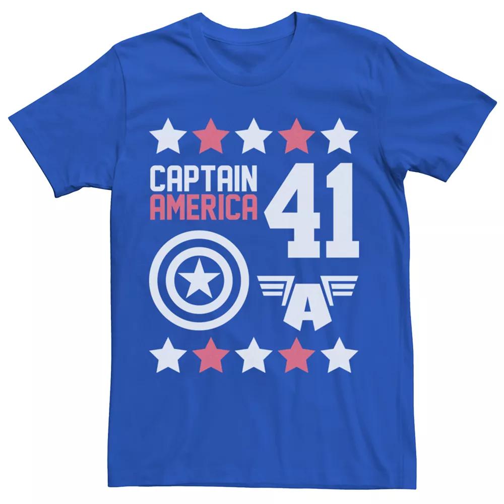 Men's Marvel Avengers Captain America Moto Graphic Tee,  Product Image