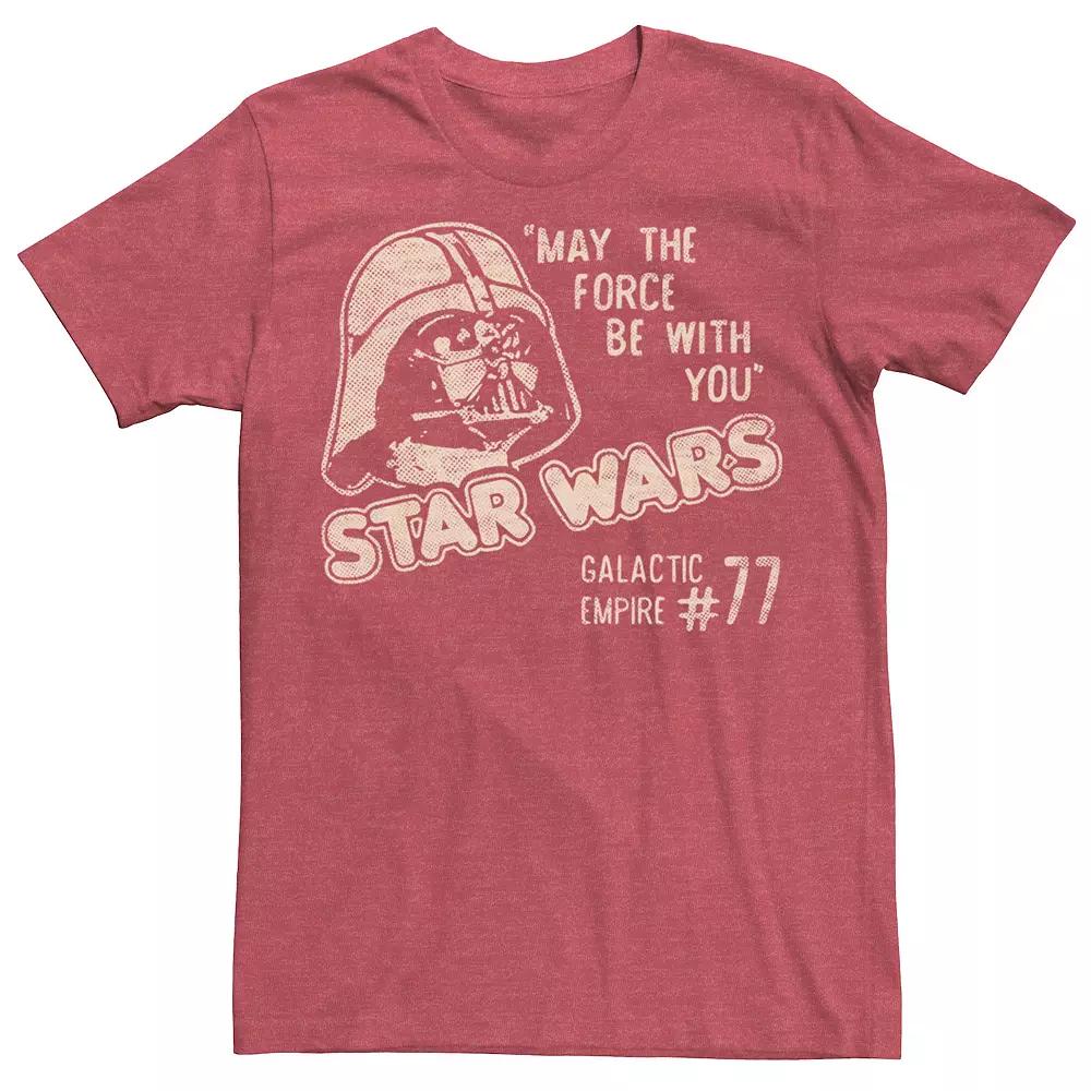 Men's Star Wars Darth Vader May The Force Be With You Stamp Tee,  Product Image
