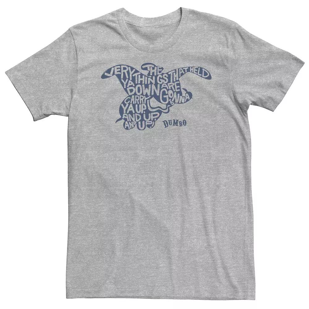 Big & Tall Disney Dumbo Quote Silhouette Fill Portrait Tee, Men's,  Product Image