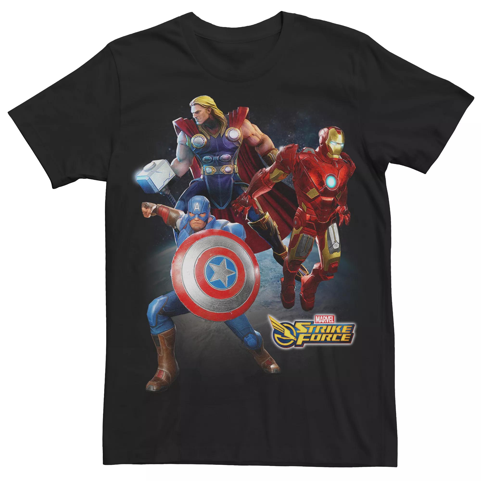 Men's Marvel Strike Force Thor, Iron Man & Captain America Graphic Tee,  Product Image