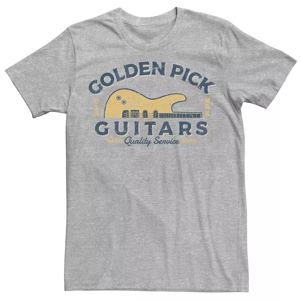 Mens Golden Pick Guitars Handmade USA Logo Tee, Boys Product Image
