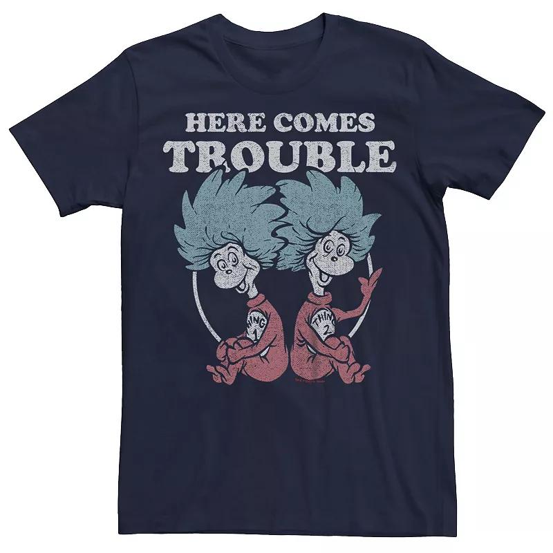 Men's Dr. Seuss Thing 1 & Thing 2 Here Comes Trouble Graphic Tee,  Product Image