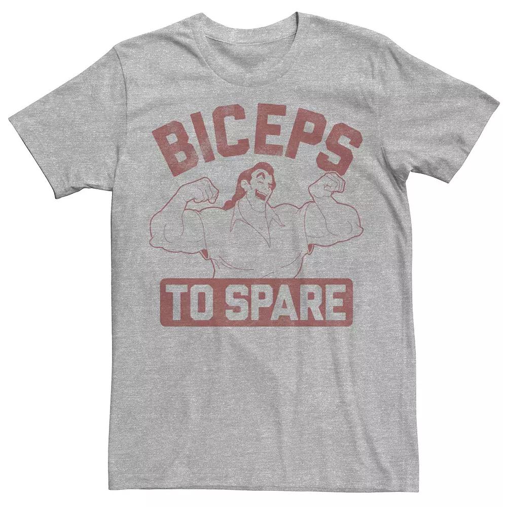 Disney's Beauty And The Beast Gaston Outline Biceps To Spare Men's Tee,  Product Image