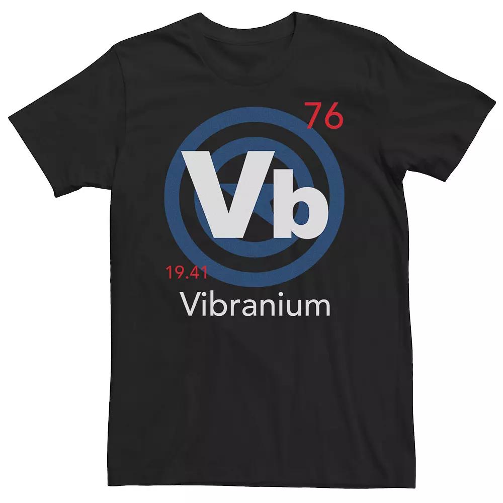 Big & Tall Marvel Captain America Logo Vibranium Element Tee, Men's,  Product Image