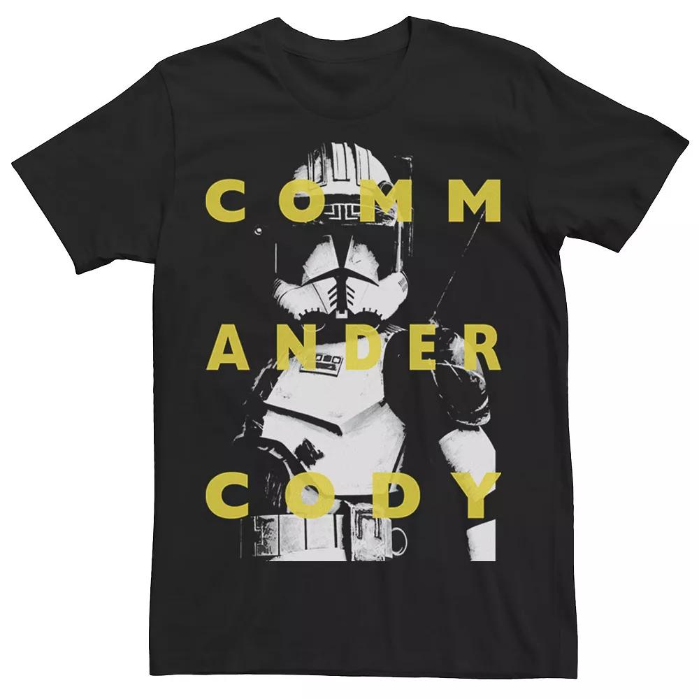 Men's Star Wars: Clone Wars Commander Cody Text Overlay Tee,  Product Image