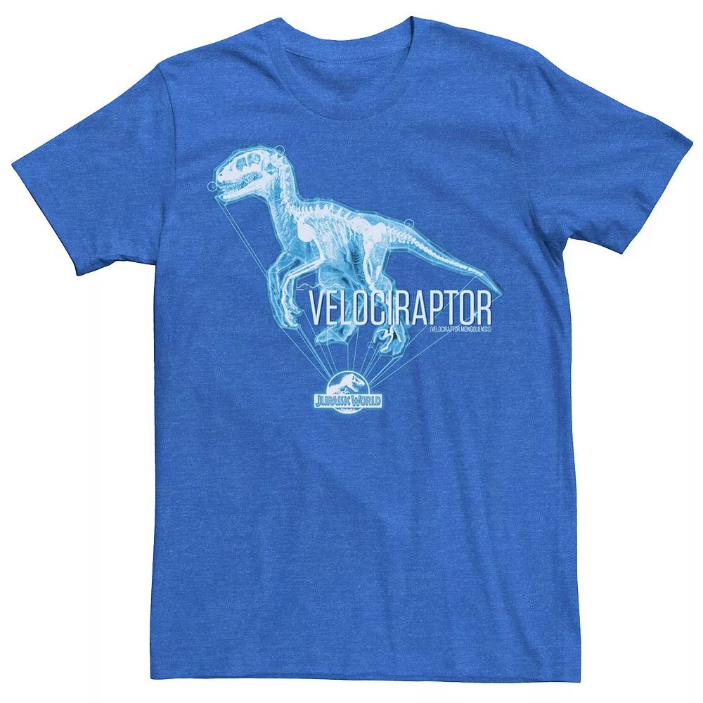 Men's Jurassic World Velociraptor Hologram Title Logo Tee,  Product Image