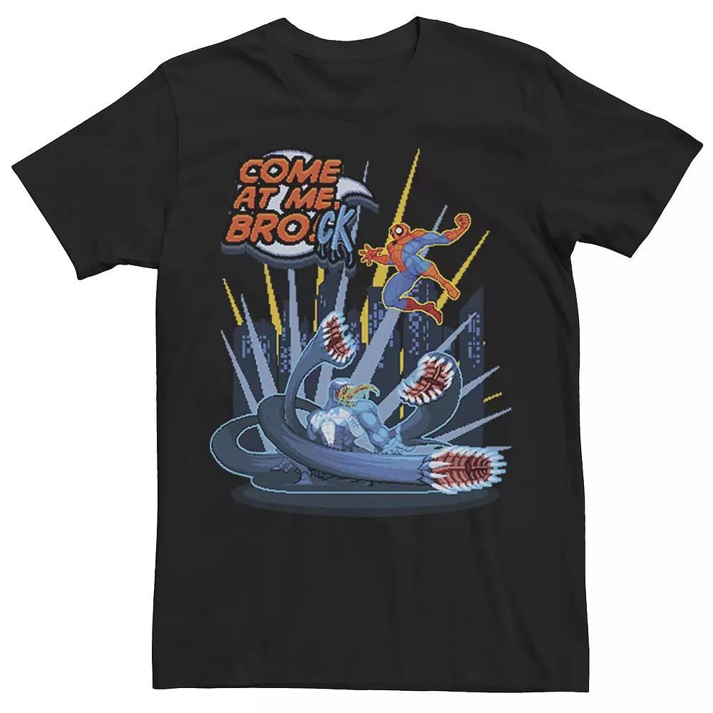 Men's Marvel Spider-Man Come At Me Brock Video Game Scene Tee, Size: Medium, Black Product Image