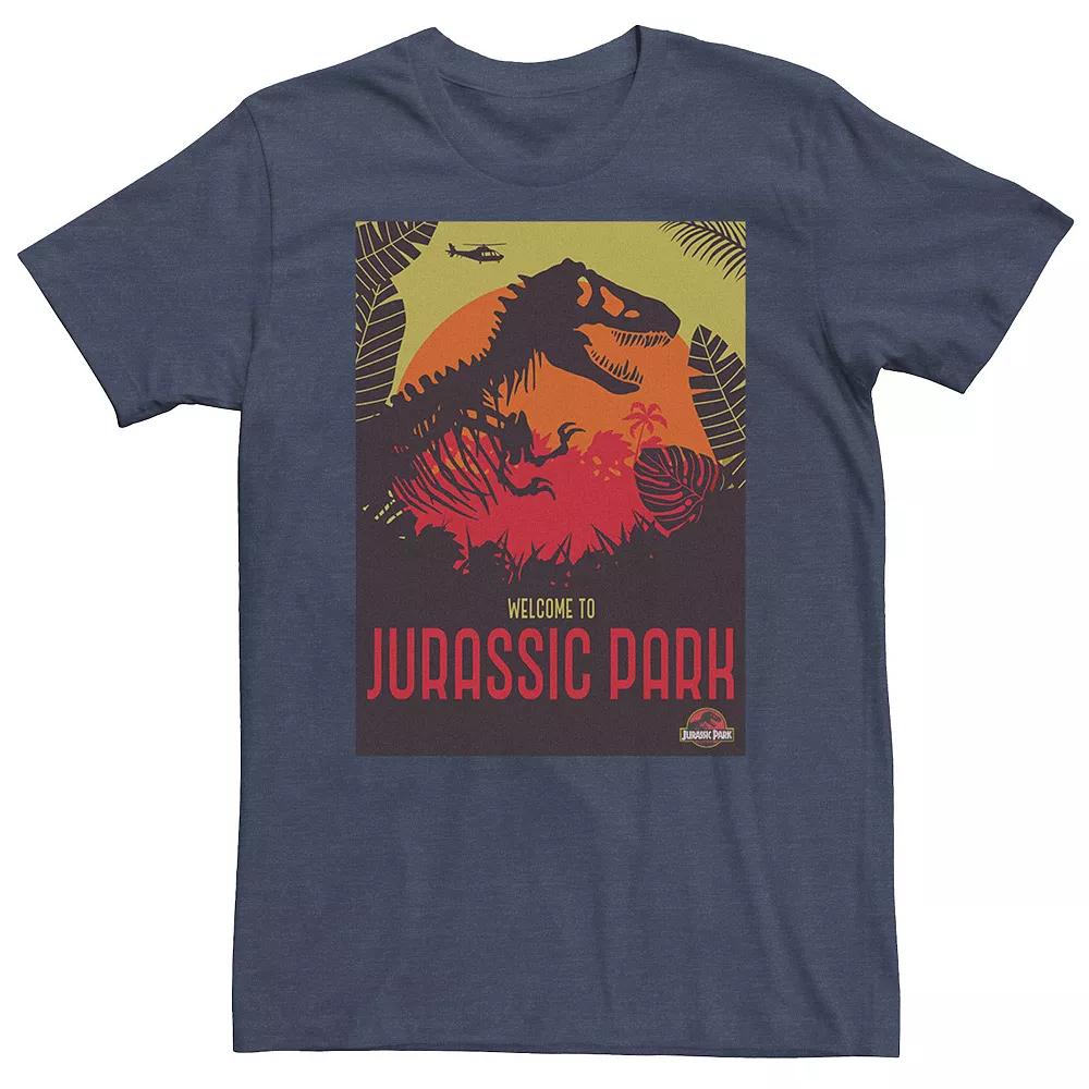 Big & Tall Jurassic Park Welcome T-Rex Sunset Tee, Men's,  Product Image