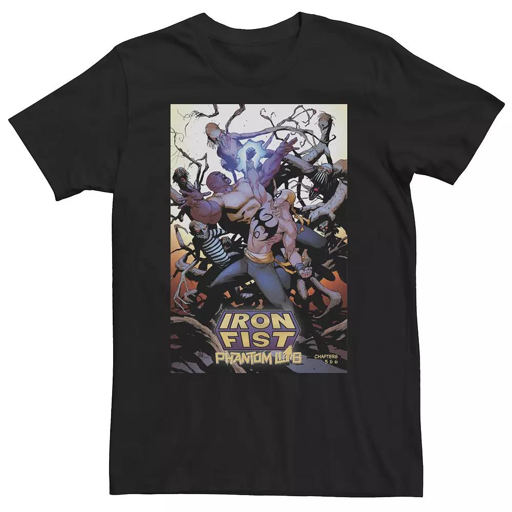 Big & Tall Marvel Iron Fist Land of The Dead Comic Cover Tee, Men's,  Product Image