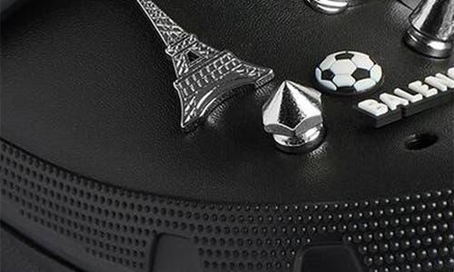 BALENCIAGA Platform Sandals Embellished Ventilation Holes In Black Product Image