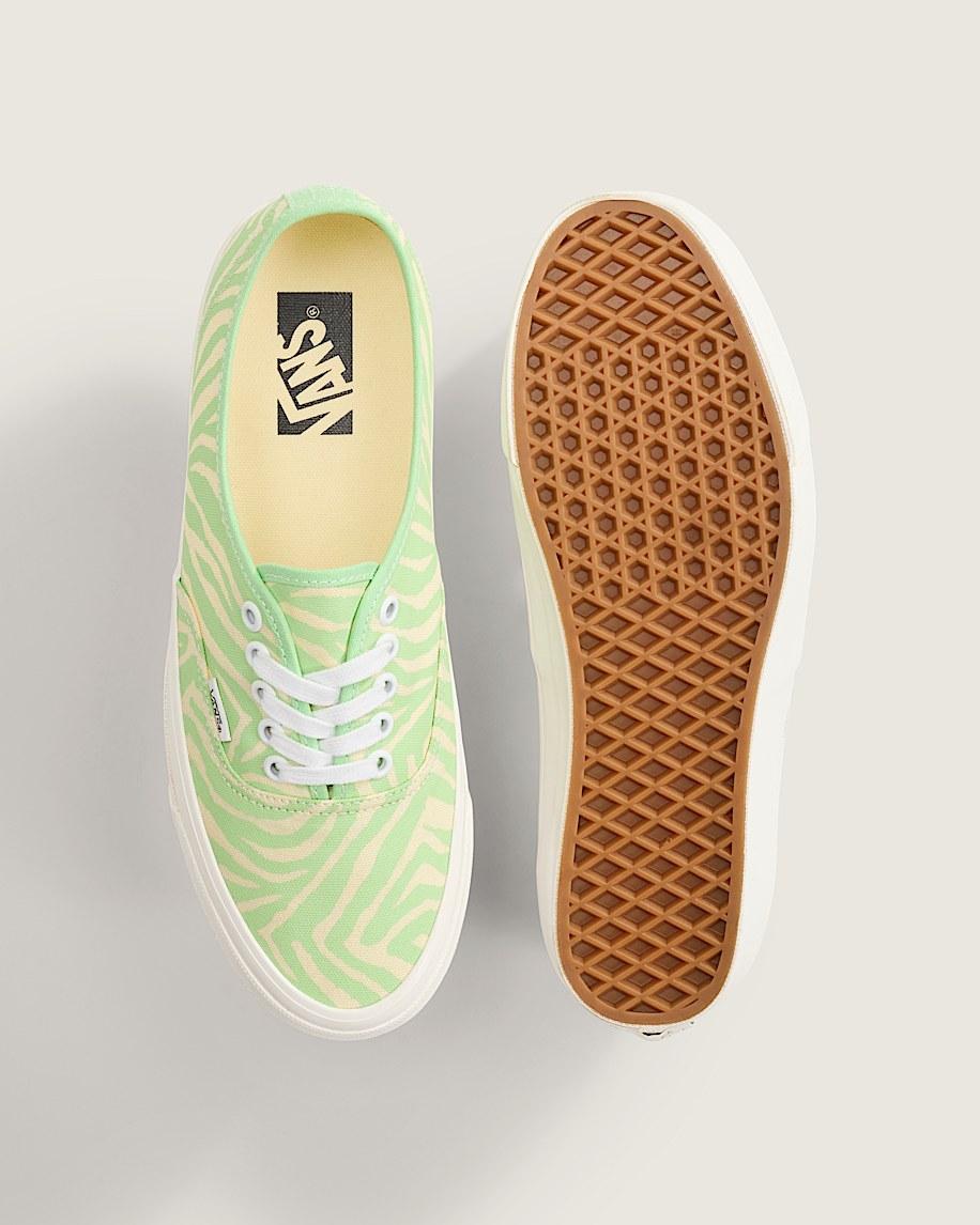Premium Authentic Shoe in Zebra Pistachio Green| Vans US Product Image