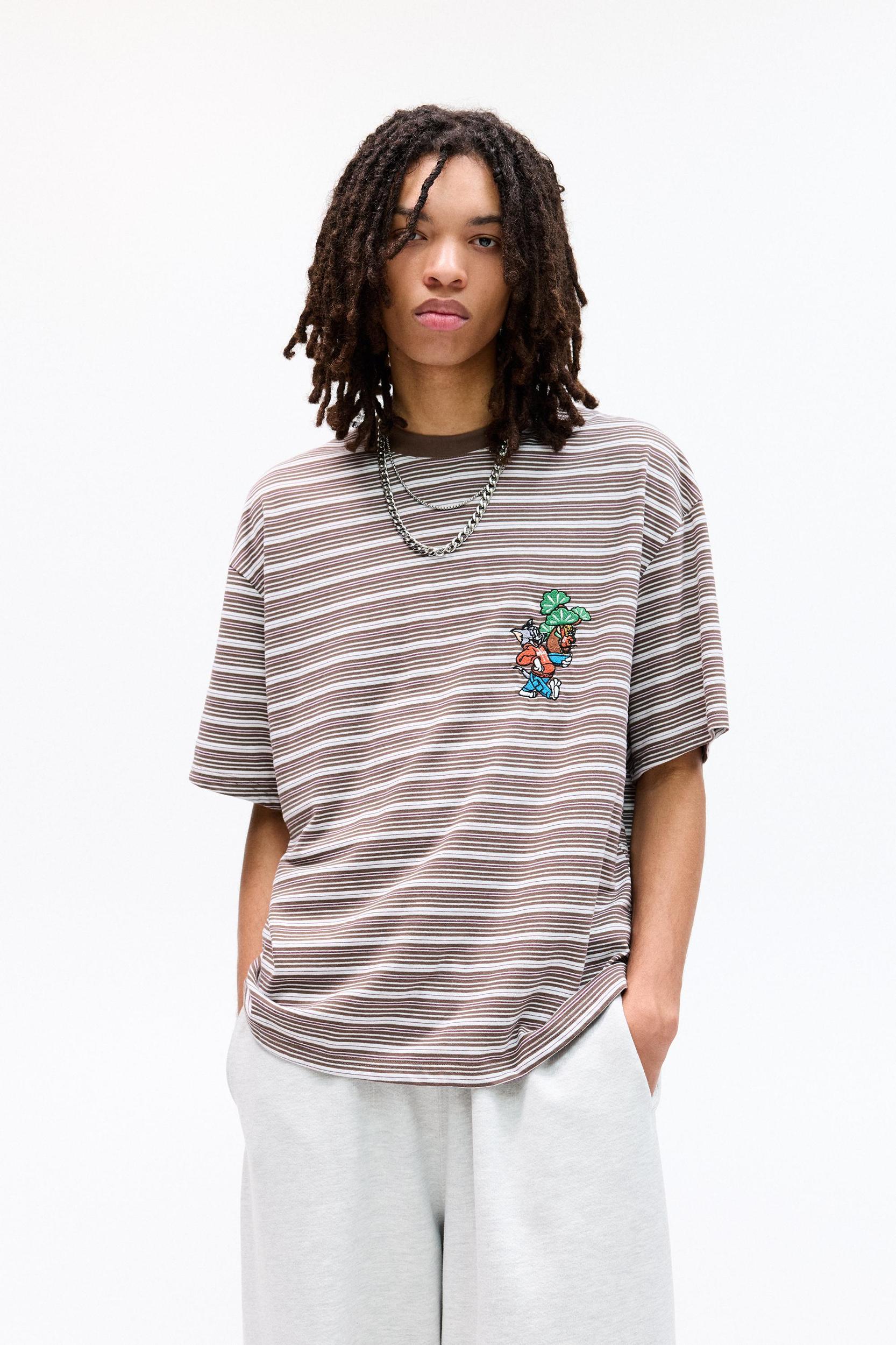 Tom & Jerry striped T-shirt Product Image