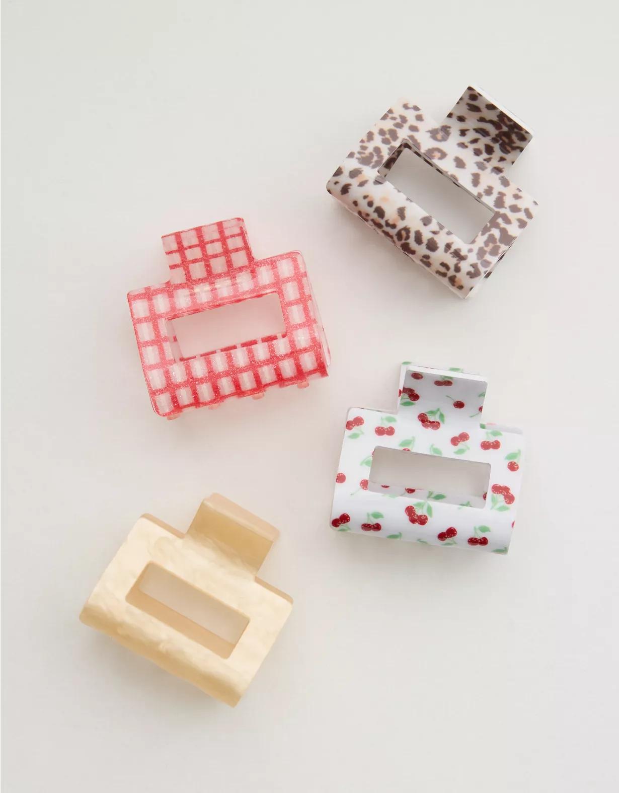 Aerie Square Hair Clip 4-Pack Product Image