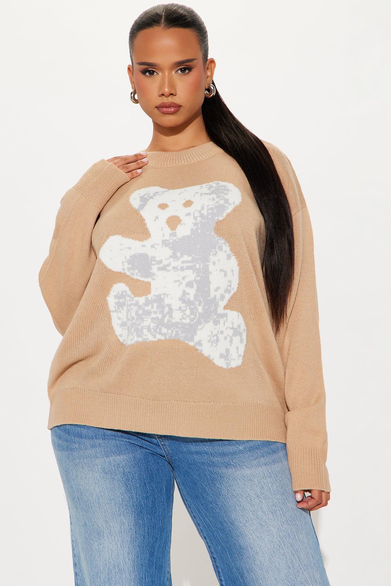 Beary Special Sweater - Taupe/combo Product Image