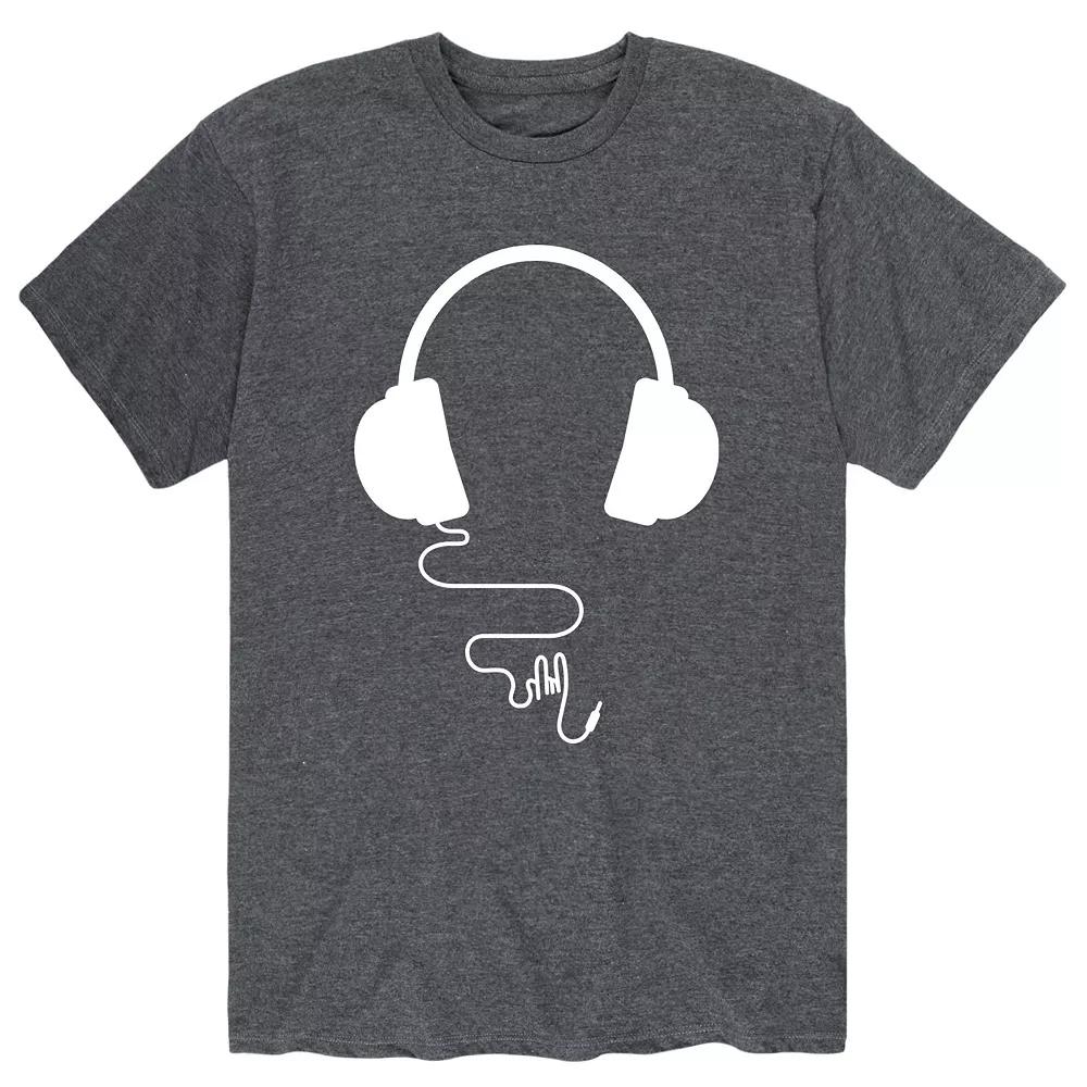Men's Over Ear Headphones Tee,  Product Image