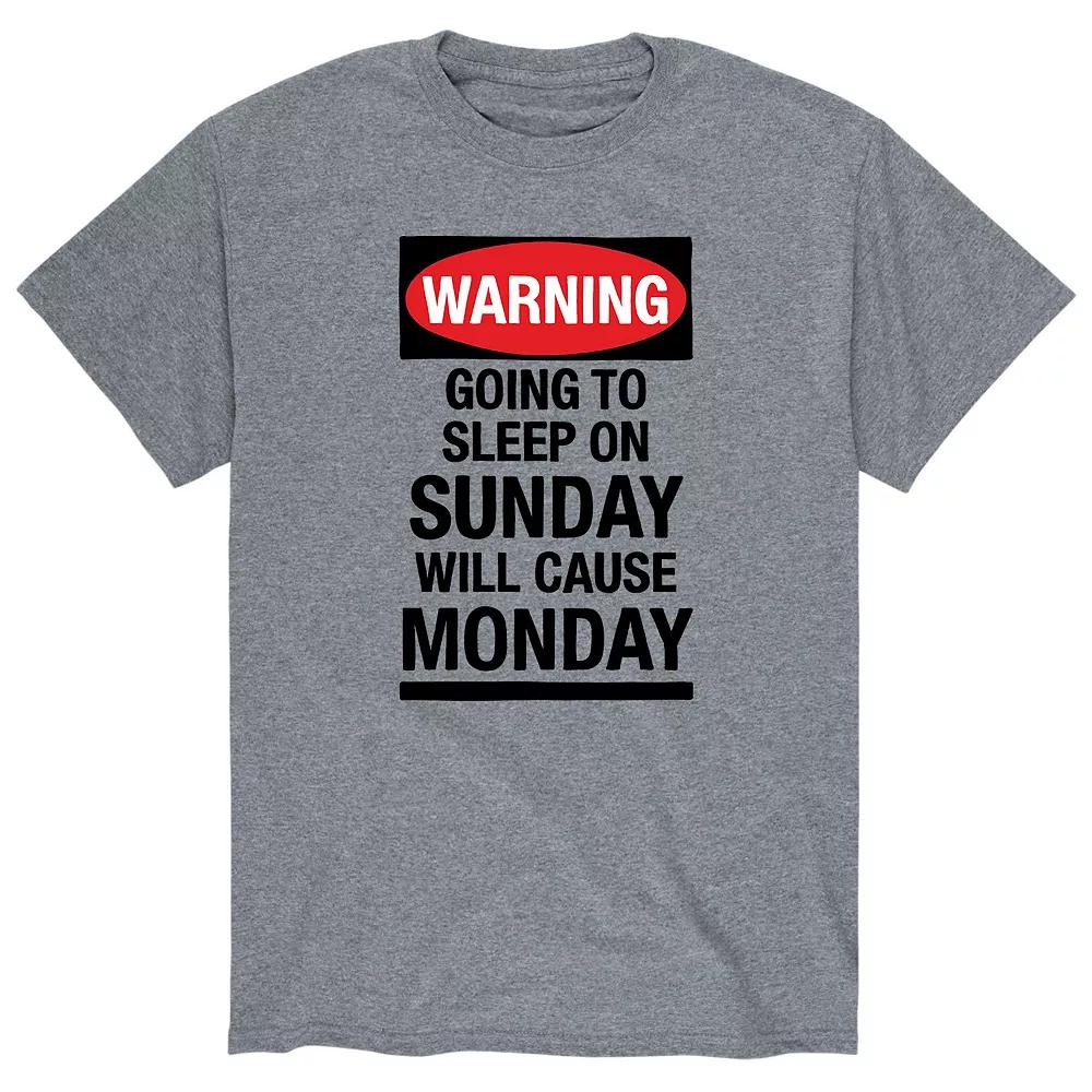 Men's Warning Monday Graphic Tee,  Product Image