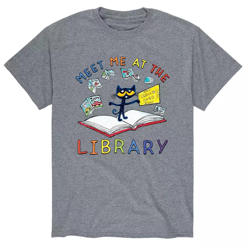 Men's Pete The Cat Meet At Library Tee,  Product Image